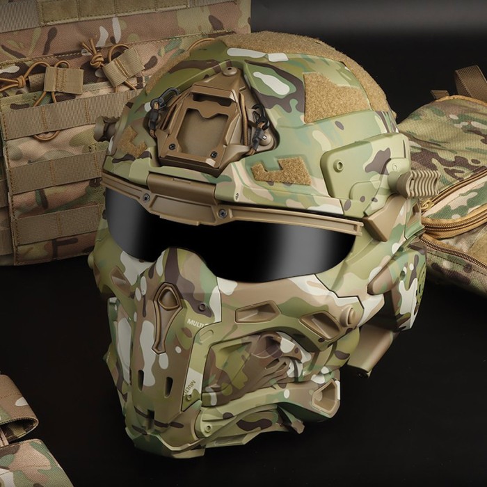 Helm Tactical W Assault Helmet Mask Cosplay and Airsoft