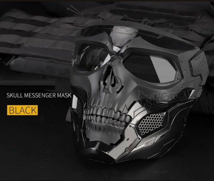 Wosport Full Face Skull Messenger Mask For Tactical Helmet Masker Airsoft - Image 8