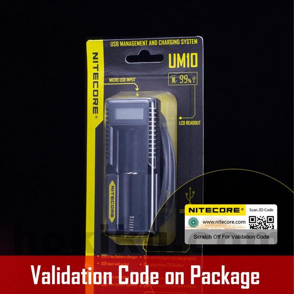 NITECORE Universal USB 1Slot Battery Charger - UM10