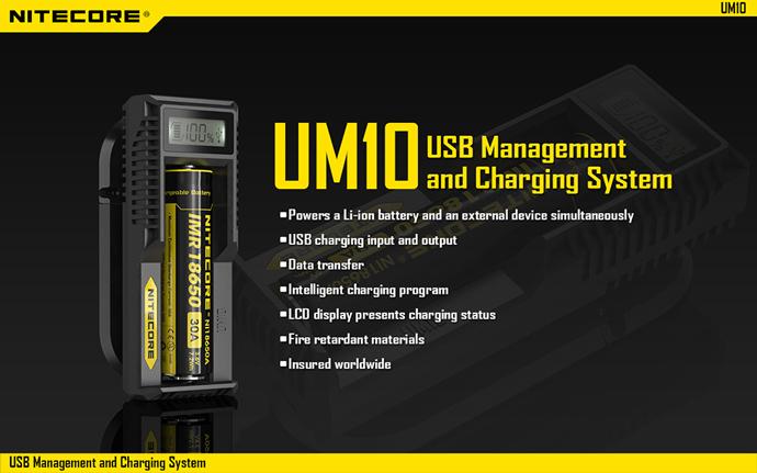 NITECORE Universal USB 1Slot Battery Charger - UM10 - Image 3