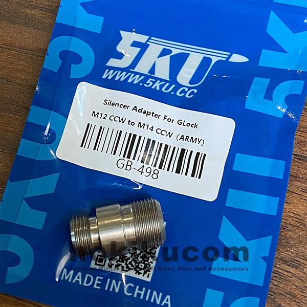 5KU Silencer Adaptor Converter 12mm M12 CCW to 14mm M14 CCW GB-498 - Image 2
