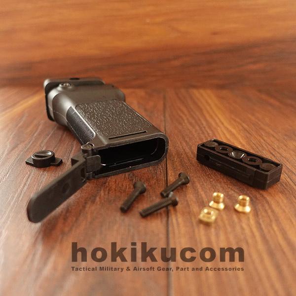 BD Vertical Grip 3 System Tilt for Keymod Mlok Rail AEG GBBR - Image 2