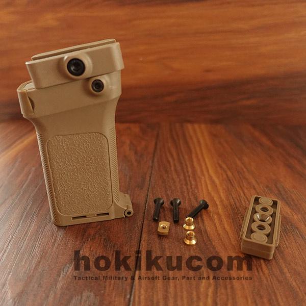 BD Vertical Grip 3 System Tilt for Keymod Mlok Rail AEG GBBR - Image 3