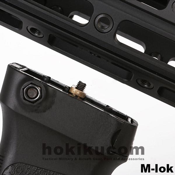 BD Vertical Grip 3 System Tilt for Keymod Mlok Rail AEG GBBR - Image 4